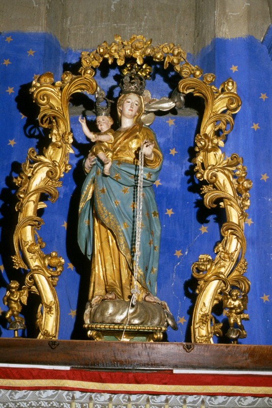 Bott. piemontese sec. XIX, Macchina processionale con statua della Madonna