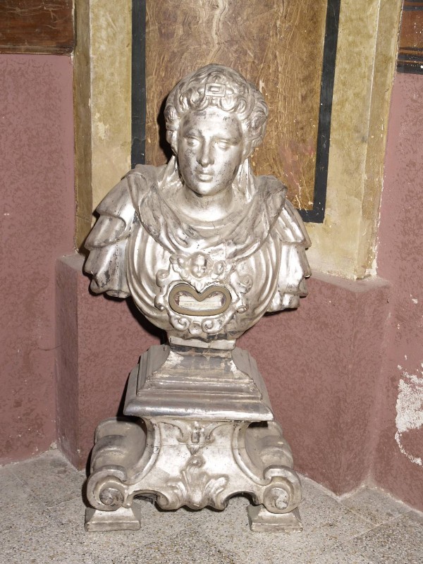 Bottega astigiana sec. XVII, Reliquiario a busto di Santa Felicita