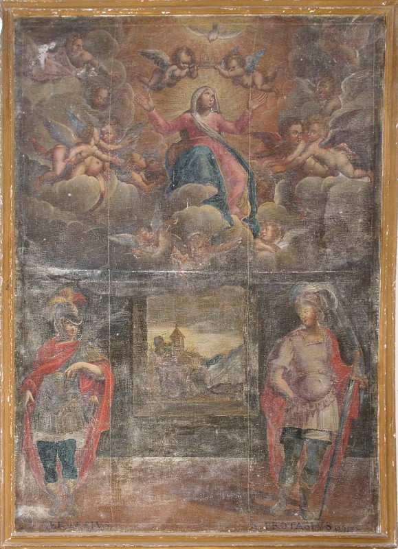 Bottega astigiana (1633), Cornice della tela del coro