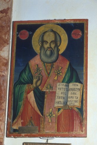 Ambito macedone sec. XIX, Icona di San Nicola