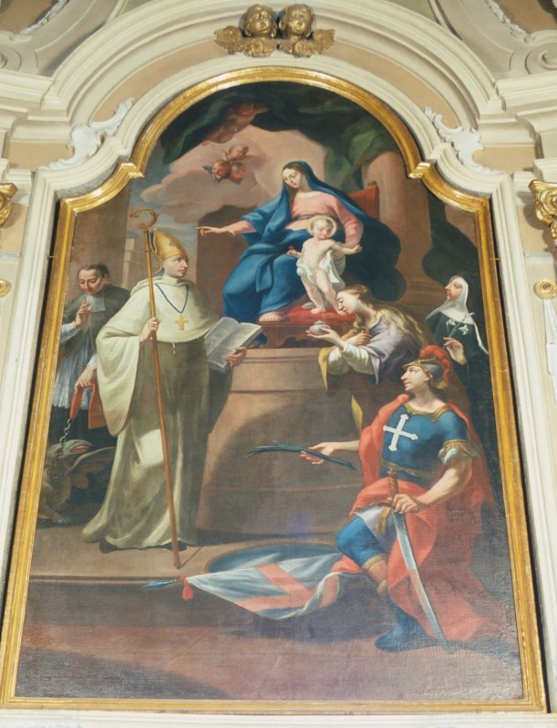 Cesia F. A. sec. XVIII, Madonna con Gesù Bambino e santi