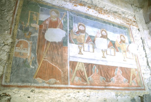 Bottega piemontese sec. XV, Trinità e storie di San Giacomo Maggiore