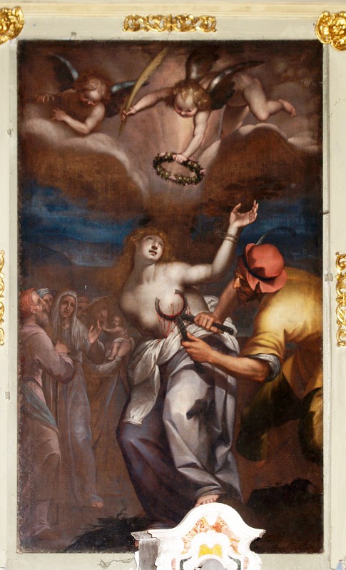 Ambito piemontese sec. XVII, Martirio di Sant'Agata