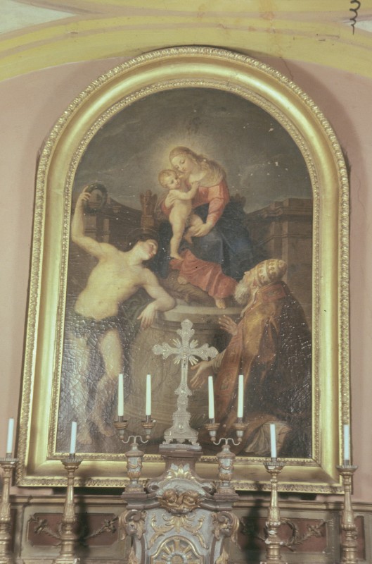 Ambito biellese (1819), Madonna con Bambino tra San Fabiano e San Sebastiano