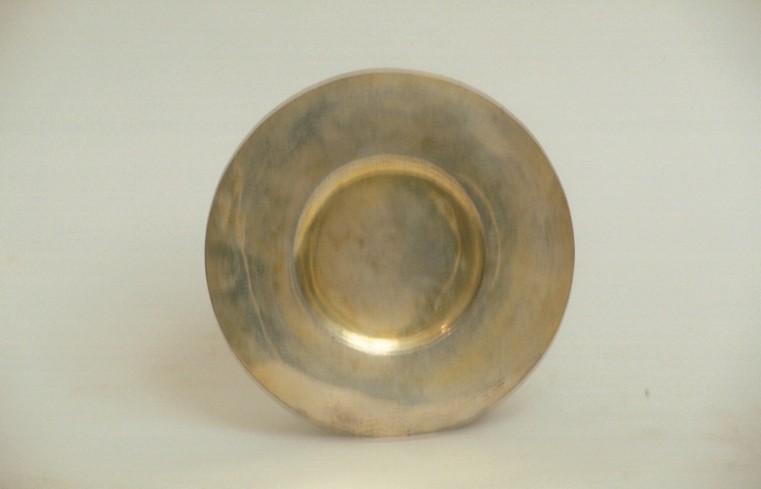 Bott. piemontese sec. XVIII, Patena d'argento dorato con tre punzoni diversi