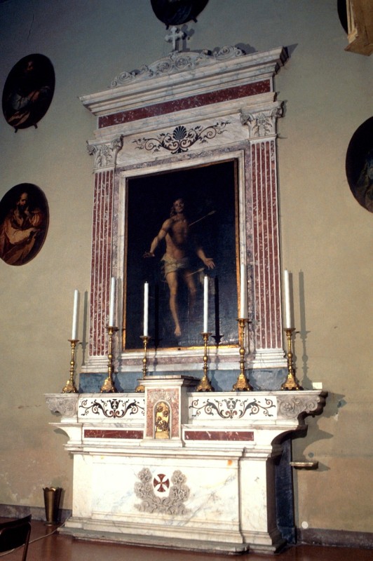 Ambito piemontese sec. XIX, Altare di San Sebastiano