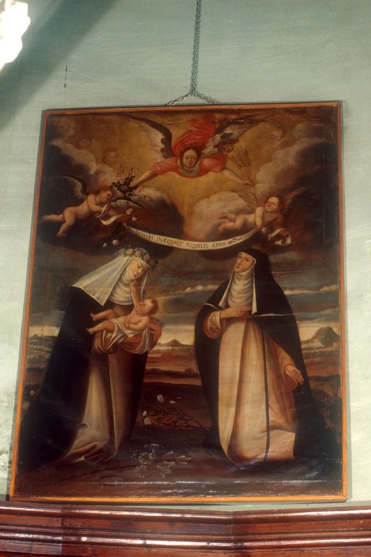 Ambito piemontese sec. XVII, Santa Rosa da Lima e Santa Chiara d'Assisi