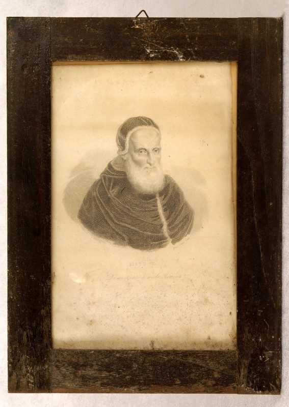 Tipografia milanese sec. XIX, Ritratto di papa Sisto V