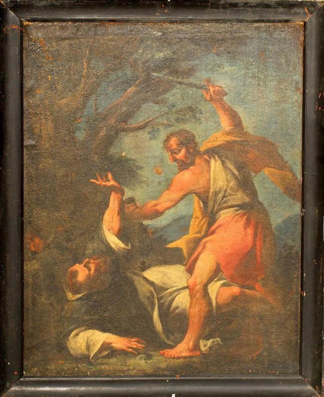 Pittore lombardo-piemontese sec. XVIII, Martirio di San Pietro da Verona