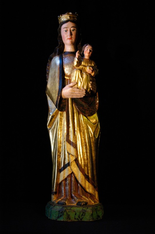Ambito alto-valsusino sec. XVI inizio, Madonna con Gesù Bambino