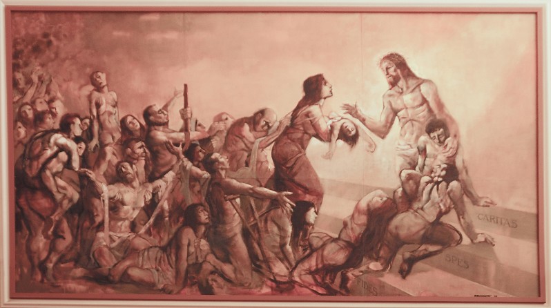 Bramante O. (1979), Gesù sofferente che consola i malati