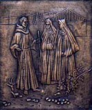Issa Zahi (1991), San Francesco d'Assisi accolto nel convento delle Clarisse