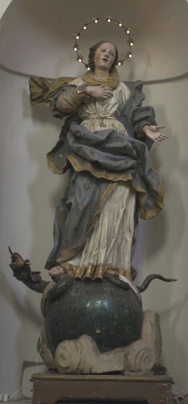 Colombo Giacomo sec. XIX, Statua lignea dell'Immacolata Concezione
