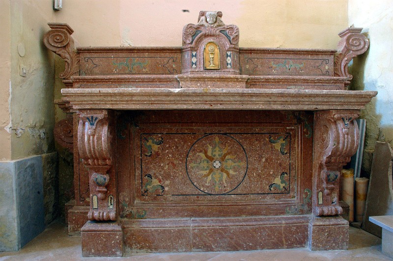 Maestranze napoletane sec. XVIII, Altare laterale marmoreo