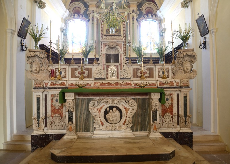Marmoraio napoletano sec. XIX, Altare maggiore marmoreo