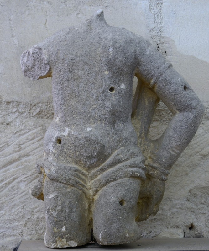 Ambito pugliese sec. XII, Statua di San Sebastiano