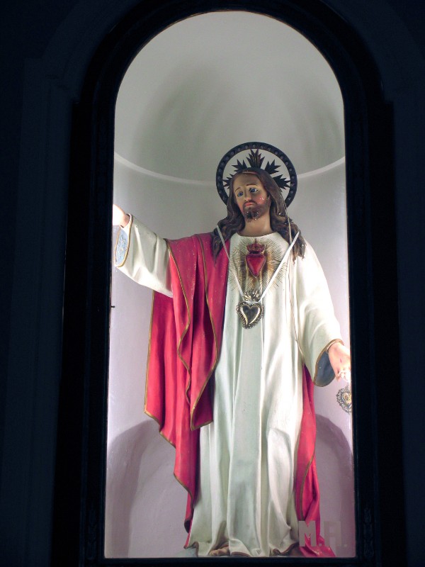 Ambito italiano sec. XX, Statua processionale del Sacro Cuore di Gesù