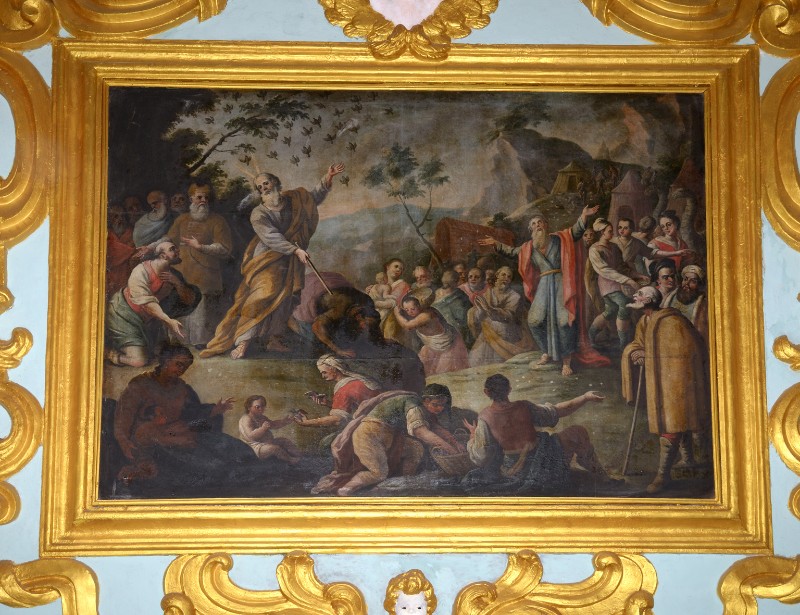 Carella D. A. sec. XVIII, Dipinto di Mosè e la raccolta della manna