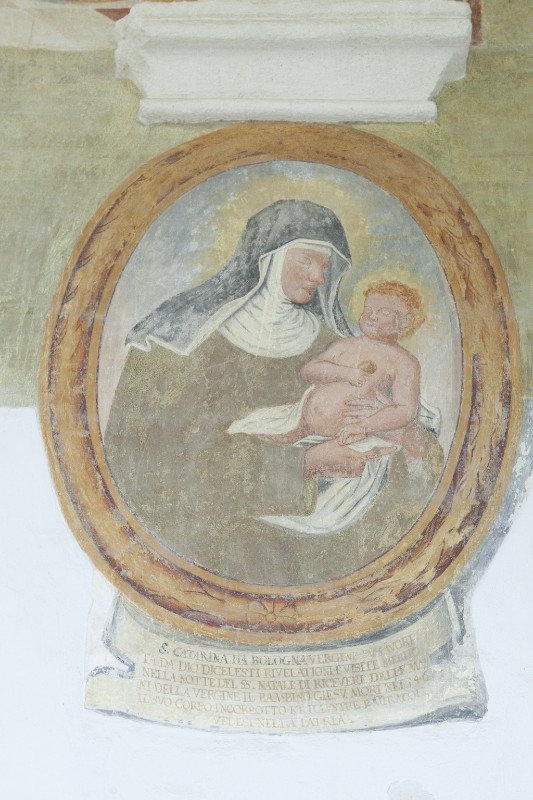 Fra Giuseppe da Gravina sec. XVII, Affresco di Santa Caterina da Bologna
