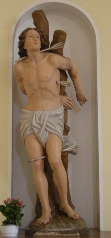 Ambito italiano sec. XX, Statua di San Sebastiano