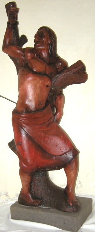 Bottega sarda sec. XX, Statua di San Sebastiano