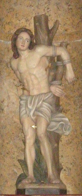 Bottega italiana sec. XX, Statua di San Sebastiano