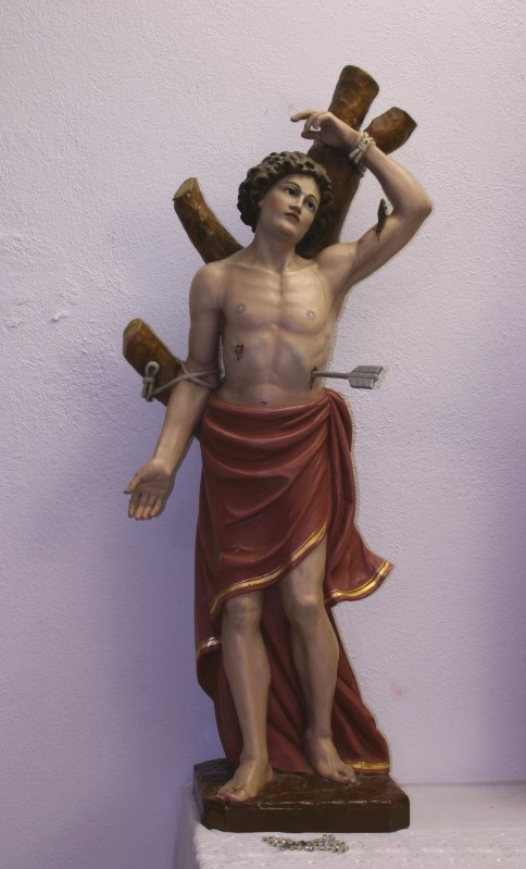Stuflesser G. (1950), Statua devozionale San Sebastiano