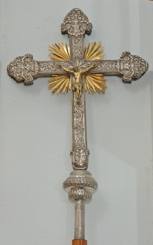 Ambito sardo sec. XIX, Croce astile del Vescovo Monsignor Giovanni Maria Bua