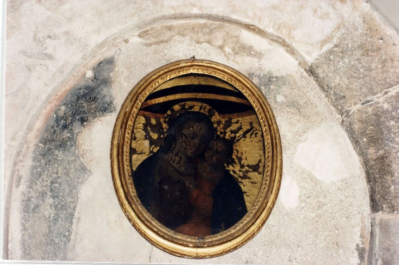 Ambito italiano sec. XV, Dipinto della Madonna con Bambino