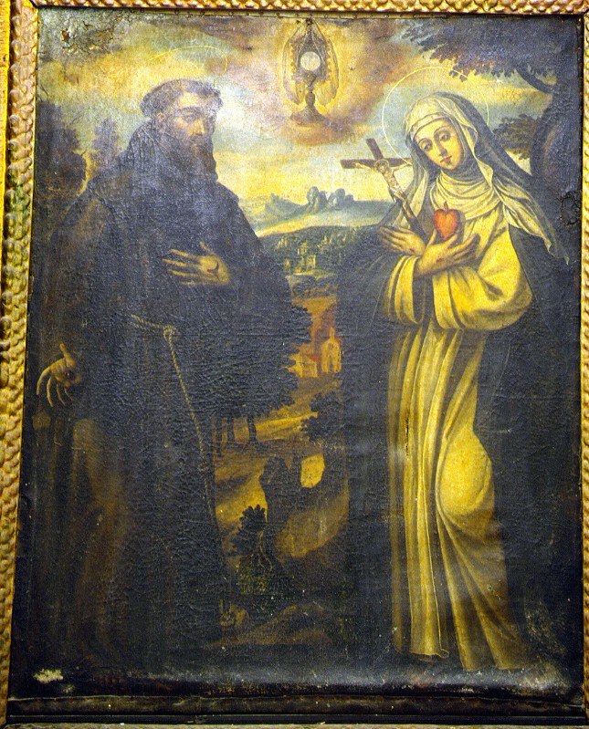 Bott. siciliana sec. XIX, Dipinto dei SS. Francesco d'Assisi e Chiara