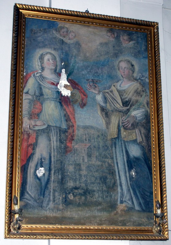 Ambito siciliano sec. XVIII, Santa Lucia e Sant'Agata