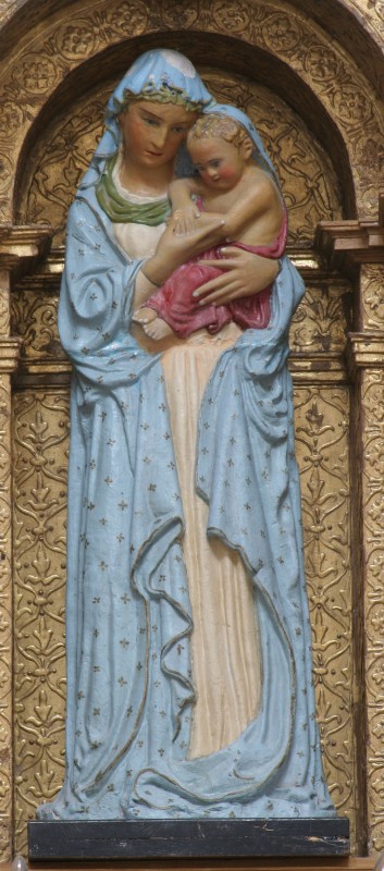 Bottega siciliana sec. XV, Madonna con Bambino