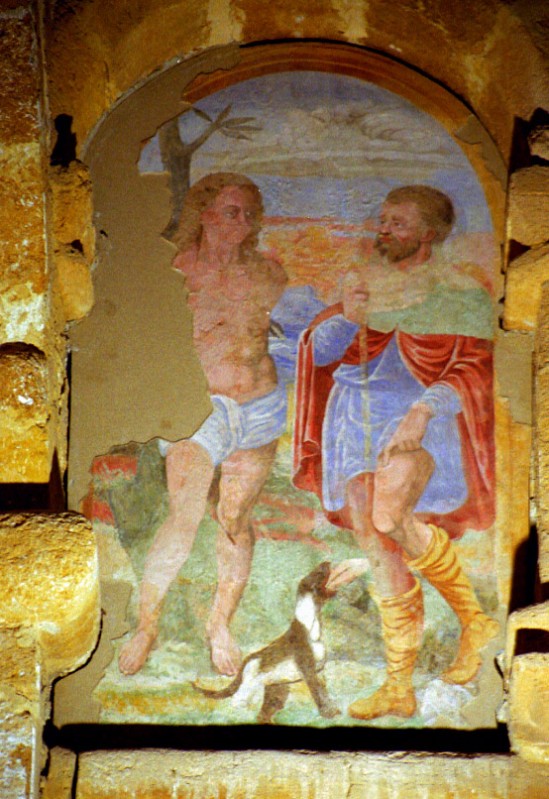 Bottega siciliana sec. XVI, San Sebastiano e San Rocco