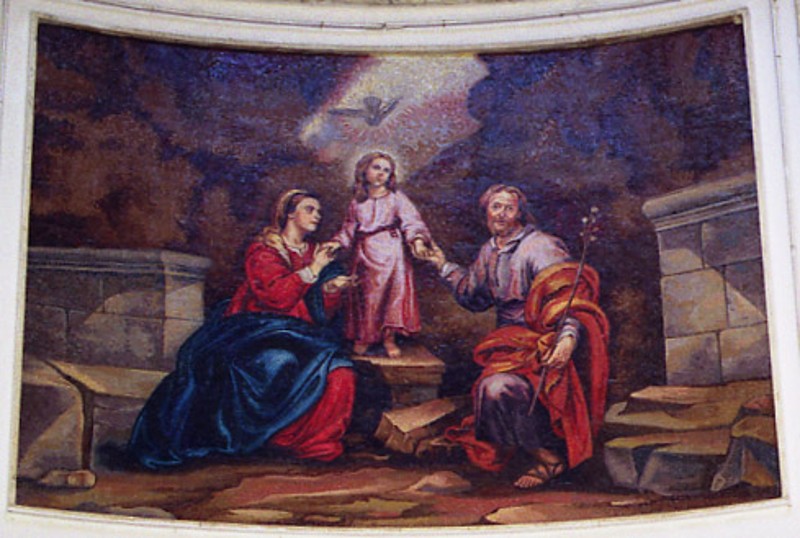 Bottega italiana sec. XX, Mosaico della Sacra Famiglia