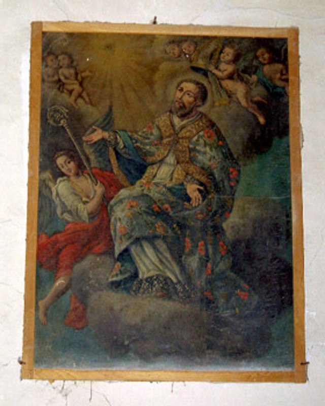 Bottega siciliana sec. XVIII, Santo Vescovo in gloria