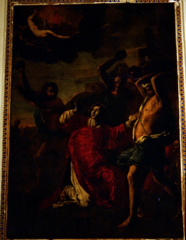 Ambito siciliano sec. XVII, Martirio di Santo Stefano