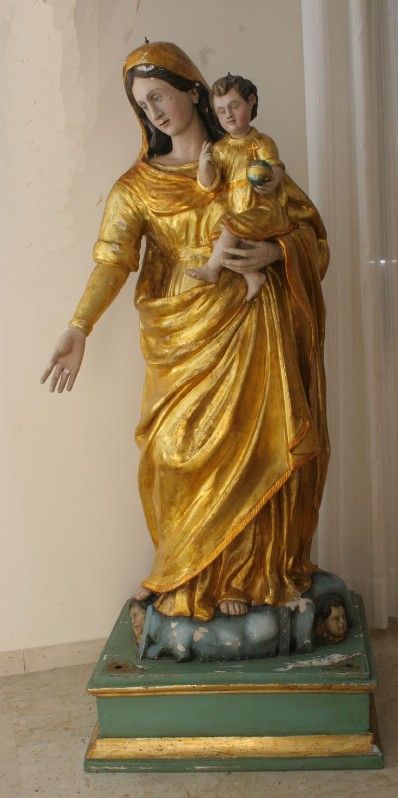 Bottega siciliana sec. XVII, Madonna del Carmelo