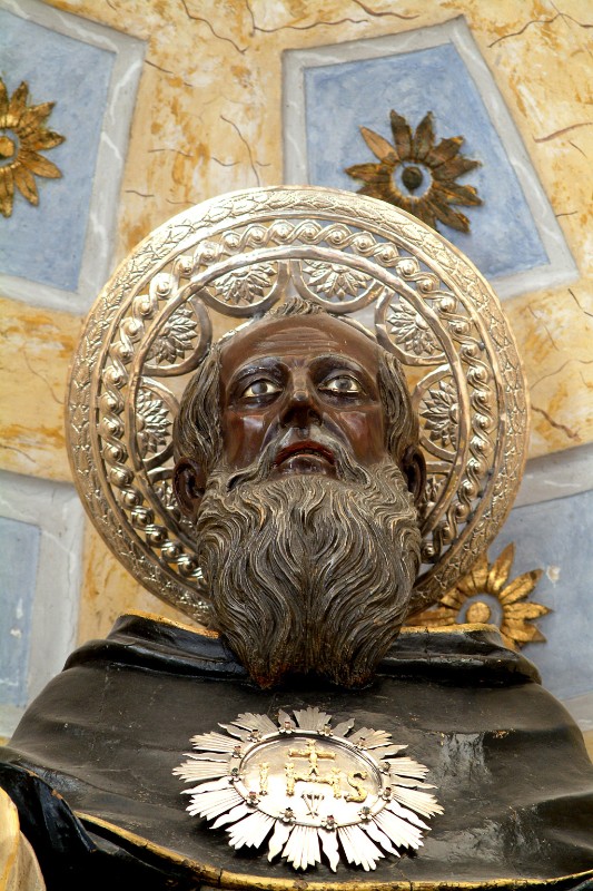 Bottega siciliana sec. XVIII, Aureola della statua di S. Calogero
