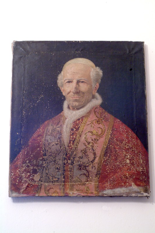 Bottega siciliana (1882), Ritratto di Papa Leone XIII