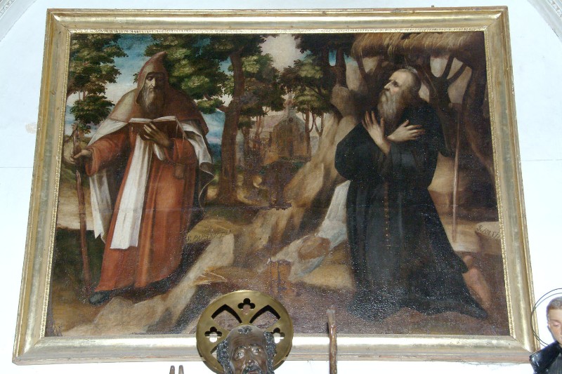 Bottega siciliana sec. XIX, Cornice del dipinto di S. Basilio e S. Panunzio