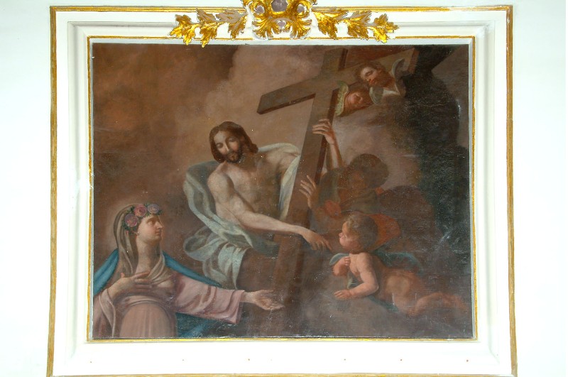 Bottega siciliana sec. XIX, Dipinto di Gesù portacroce