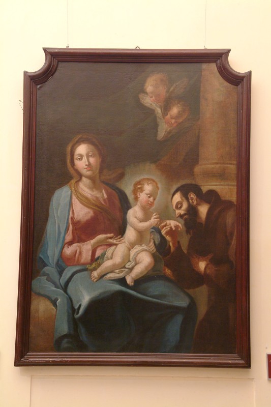 Bott. siciliana sec. XIX, Cornice del dipinto della Madonna e il Beato Bernardo