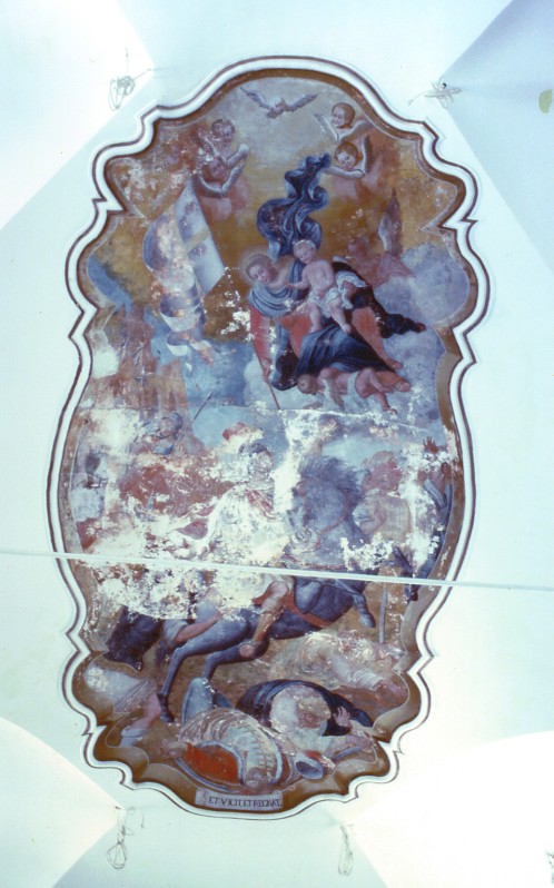 Ambito siciliano sec. XVIII, La Madonna della Vittoria con San Teodoro