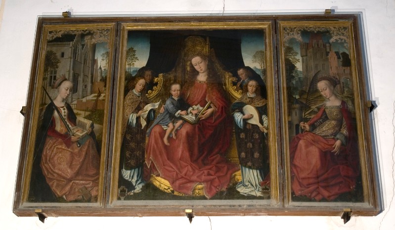 Ambito fiammingo sec. XV, Trittico de La Madonna degli Angeli