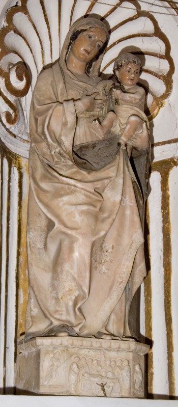 Ambito siciliano sec. XVII, Madonna con Gesù Bambino