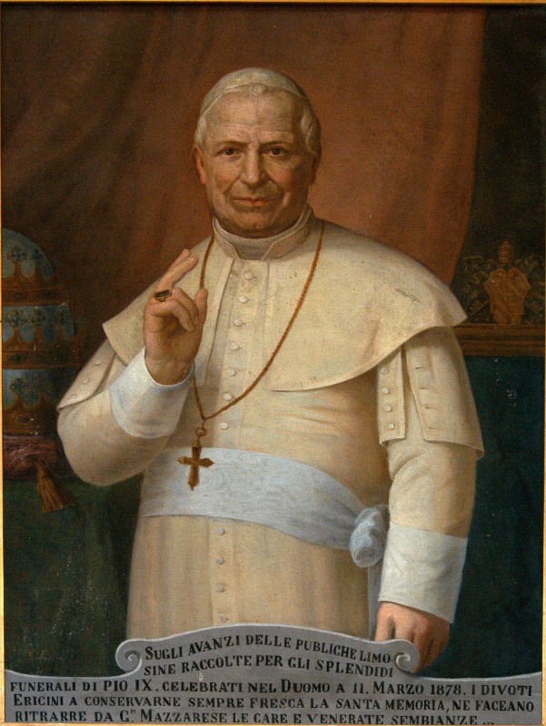 Mazzarese G. sec. XIX, Dipinto di figura in abito papale