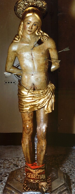 Bottega siciliana (1414), Statua di San Sebastiano