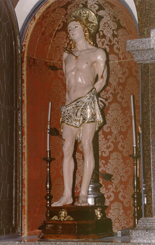Bottega catanese sec. XVIII, Statua di San Sebastiano
