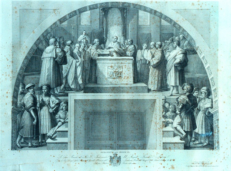 Garelli Luigi-Marcucci Giuseppe sec. XIX, Giuramento di Leone III