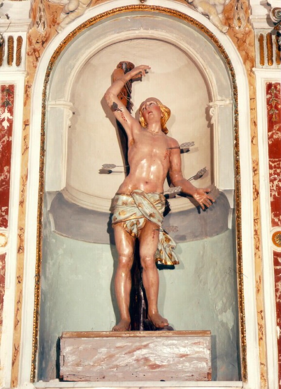 Bottega siciliana prima metà sec. XIX, Statua di San Sebastiano